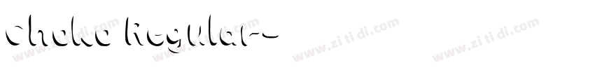 Choko Regular字体转换